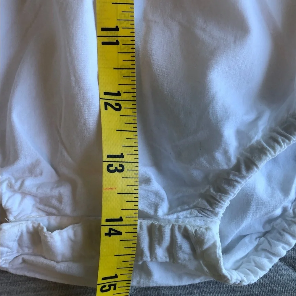 Tommy Bahama White Onesie with Green Gingham Trim